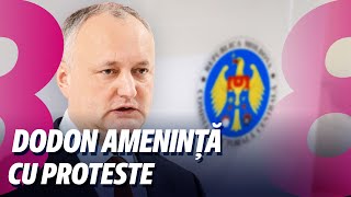 Știri Șef nou la PCCOCS Dodon amenință cu proteste 07112024 [upl. by Naegem]