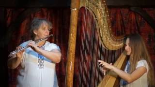 Takirari  Bolivian Folk Song Flute and Harp Duet [upl. by Arley817]