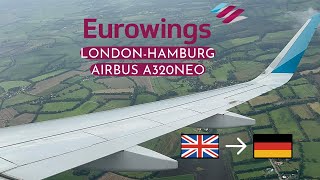 Eurowings Airbus A320Neo  LHRHAM Economy [upl. by Skiba]