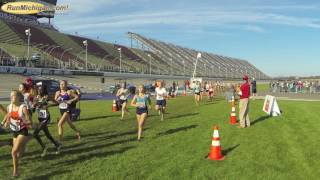 Division 1 Girls Finish  2016 MHSAA XC Finals [upl. by Gunther]