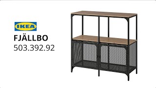 IKEA FJÄLLBO Shelving unit assembly instructions [upl. by Ertnom452]