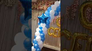 balloon decorationideas balloon viral balloon trending birthday decoration shorts shortsfeed [upl. by Nahamas]