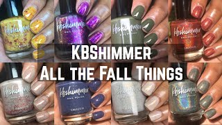 Kbshimmer All the Fall Things  Fall 2020 Nail Polish Collection Live Swatch and Review [upl. by Charlet359]