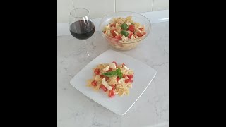 Pasta fredda con mozzarella di Bufala semplice e veloce [upl. by Glennon]