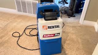 Beware Home Depot Carpet Cleaner rental doesnt work with upholstery attachment [upl. by Eserrehs]