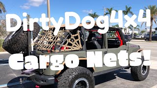 Installing Dirty Dog 4x4 cargo nets on my Jeep Wrangler Rubicon [upl. by Kendricks717]