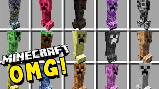 ESTOS SON LOS CREEPERS MÁS PELIGROSOS EN MINECRAFT  MOD [upl. by Acirne]