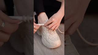 How to tie shoelaces quickly  Easy Stylish Shoe lacing shorts shoelacetie shoelacing [upl. by Edita341]