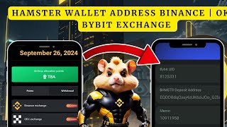 How to find your Hamster Deposit Wallet Address on Bybit Binance and OKX [upl. by Ennaimaj]