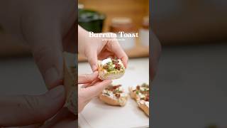 Buratta Toast  Creamy Italian Cheese Open Sandwich [upl. by Griselda]