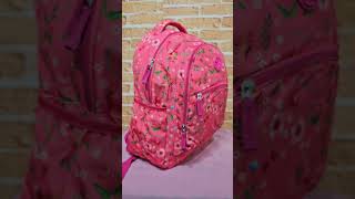 Review Completo da Mochila Capricho Student Rosa Floral Sestini 07597808 [upl. by Kaehpos270]