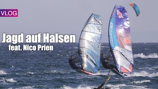 Jagd auf PowerHalsen mit Nico Prien  Windsurfen in Tarifa [upl. by Nodyarb]