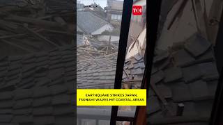 Watch Massive earthquake strikes Japan Tsunami waves hit coastal areas [upl. by Yrrat]