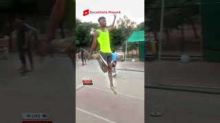 Long jump 😱 longjump shorts athleticstrack olympicsport sports trackandfield viralvideo [upl. by Nosrettap]