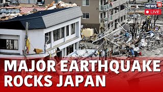 Japan Earthquake 2024 LIVE  Powerful Earthquake Hits Off Southern Japan Tsunami Alert On  N18G [upl. by Elisee]