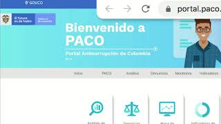 ¿Qué es el Portal Anticorrupción de Colombia  PACO [upl. by Anesusa285]