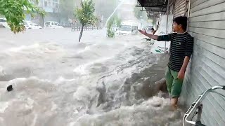 10 Scariest Flood Moments Caught On Camera [upl. by Janiuszck]