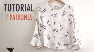 DIY Costura Blusa de mujer patrones gratis [upl. by Anizor348]