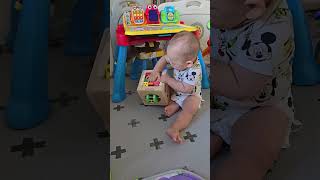 Why do babies like spinning things 🤪🤪  Baby Asher Day 307 [upl. by Jemine]