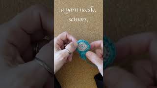 Diamond Shaped Crochet Boho Ring short crochettutorial crochet crochetring crochetjewelry [upl. by Newell493]