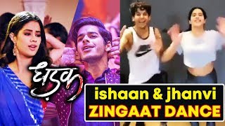 Ishan And Jahnvi LIVE Dance On ZINGAAT SONG  Dhadak  Zingaat Hindi [upl. by Faydra802]