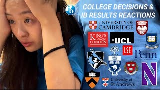 COLLEGE DECISIONS  IB RESULTS REACTION 2023 ivies t10s northwestern jhu uk cambridge hk intl [upl. by Larrabee]