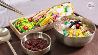 Lego Stop Motion Cooking  Today is a sumptuous meal made healing food and Lego blocks [upl. by Sehguh]