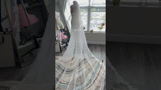 Bridal veil by Mayka Vogue bridalcouture bride bridetobe couture couplegoals bride wedding [upl. by Larianna995]