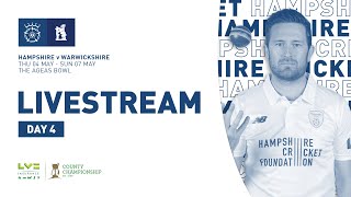 Live Stream Hampshire v Warwickshire  LV County Championship Day Four [upl. by Miuqaoj]