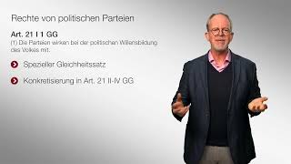 Politische Parteien  Staatsorganisationsrecht  Folge 9 [upl. by Ataner]