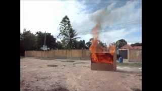 Testing of Elide Fire Extinguishing Ball [upl. by Kcolttam61]