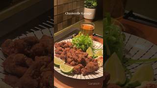 Crispy Chanterelle Karaage asmr asmrfood [upl. by Berte]