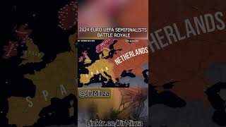 2024 EURO UEFA SemiFinalists FFA hoi4 timelapse football tball uefa uefaeuro2024 soccer [upl. by Tshombe]