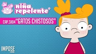 GATOS CHISTOSOS GRABADOS Margarita la YouTuber 3x04 NIña Repelente [upl. by Yelda]