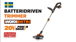 WORX WG173E BATTERIDRIVEN TRIMMER SV [upl. by Sidonie]