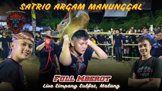 MAS GILANG amp MAS RASEL MBEROT‼️SATRIO ARGAM MANUNGGAL Live Simpang Sulfat Malang [upl. by Nahte]