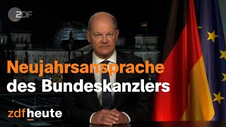 Neujahrsansprache von Bundeskanzler Olaf Scholz [upl. by Zeuqcaj256]