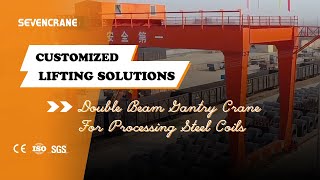 Watch the Double Beam Gantry Crane Dominate Steel Coil Processing with Precision youtube [upl. by Bamford508]