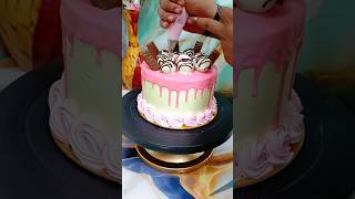 1 kg strawberry cake decoration cake cakedecoration cakes [upl. by Ardnauqal]