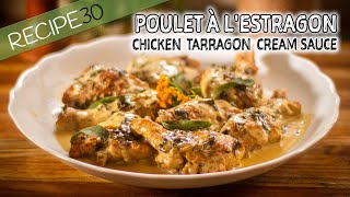 French Chicken Tarragon or Poulet à lestragon [upl. by Eladnor]