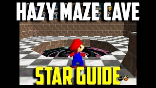 Hazy Maze Cave Star Guide  Hazy Maze Cave  Super Mario 3D All Stars Hazy Maze Cave  Mario 64 [upl. by Quintus]