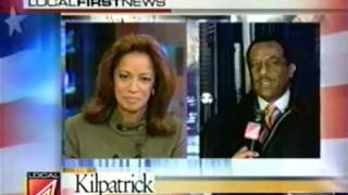 Kwame Kilpatrick Inauguration 2002  Local 4 News Coverage [upl. by Blackman147]