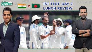 Cricbuzz Chatter AkashDeep picks 2 Bangladesh  263 trail India by 350 runs at Lunch on Day 2 [upl. by Juliette782]