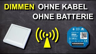 Eltako FunkDimmaktor anschließen  Funktaster einlernen  KEIN Kabel amp KEINE Batterie FD62NPN230V [upl. by Ruscio]