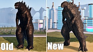 Godzilla 2019 Old vs New Remodel  Kaiju Universe [upl. by Stephan326]