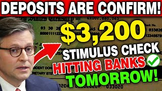 IRS Setting Up Deposits  3200 FINAL Stimulus Check Hitting Banks Tomorrow for All Social Security [upl. by Harli133]