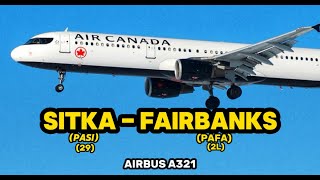 ALASKA FLIGHT  SITKA  FAIRBANKS I LIVE WEATHER  MSFS [upl. by Leaffar]