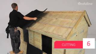 Made by me How to install Onduline Mini 18 roofing step by step [upl. by Ahsoym]