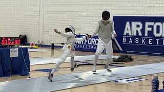 FINALS  LOZANO Veyron Jericho VS LIN Xilong  Air Force ROCRJCC Div II Mens Foil [upl. by Pegeen]