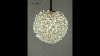 WOMO Small Crystal Globe Pendant LightWM2367 homedecor interiordesign bedroomdesign [upl. by Yeldud]